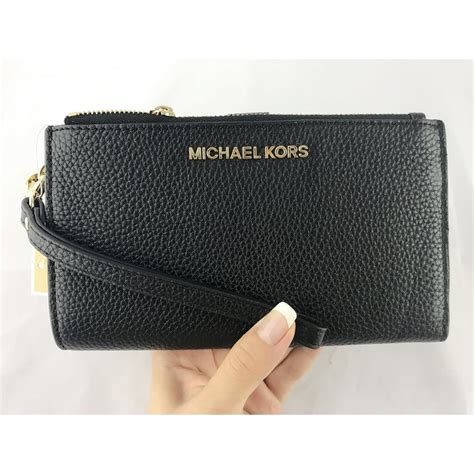 michael kors wallet zip|michael kors wristlet wallet black.